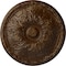 Ekena Millwork Granada Ceiling Medallion (Fits Canopies up to 4 1/4"), 15 3/4"OD x 5/8"P, Root Beer Crackle CM16GARBC - alternate 1